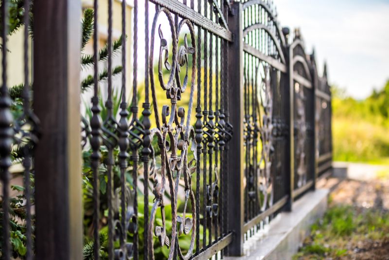 Gothic Iron Fence Installation